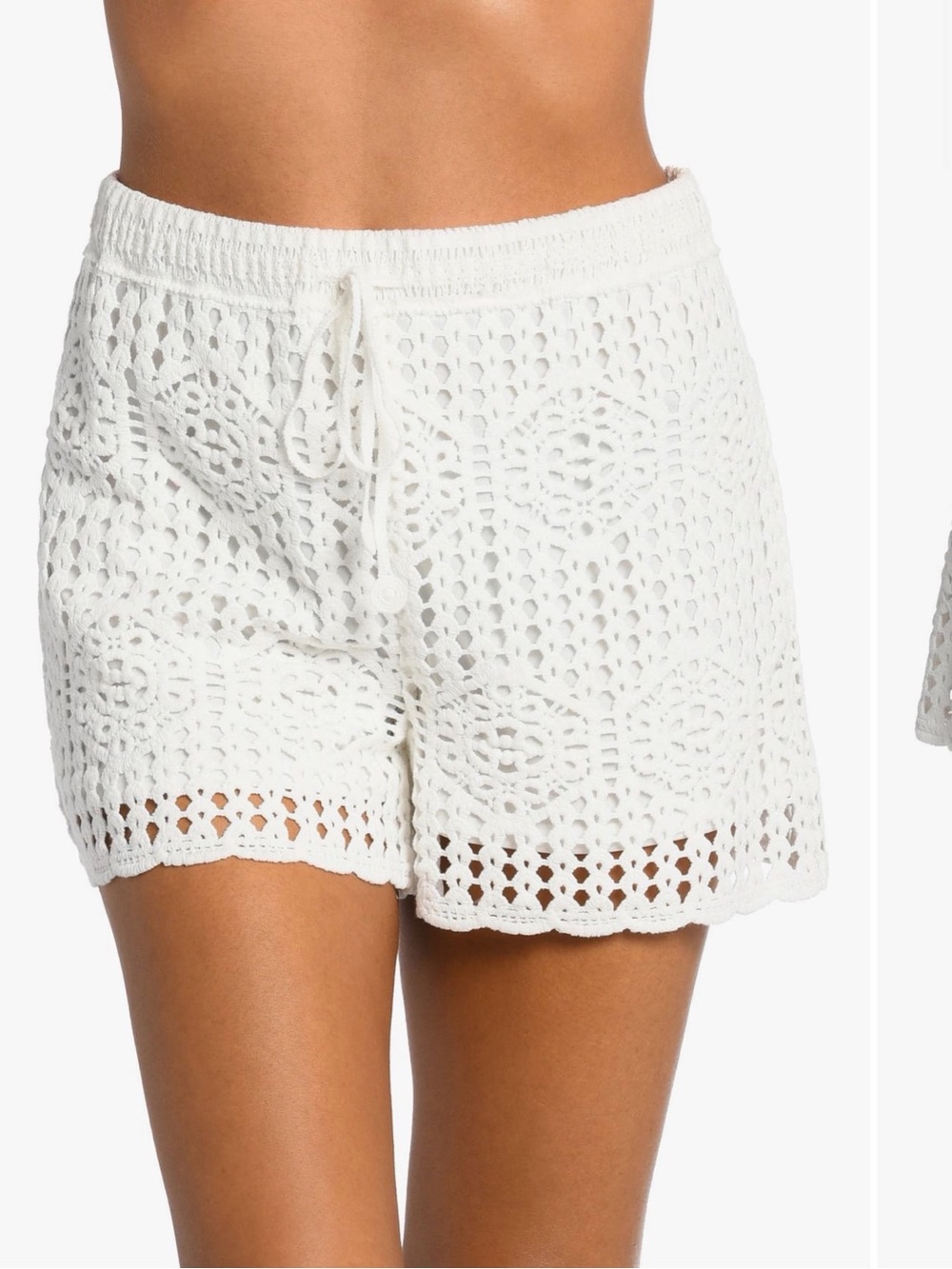 La Blanca Waverly Cotton Crochet Shorts